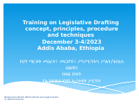 Training on Legislative Drafting day two MOH.pptx